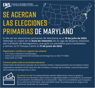 Se Acercan las Elecciones Primarias de Maryland