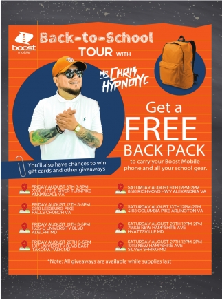 Back-To-School Tour