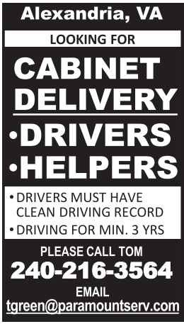 Cabinet Delivery Drivers