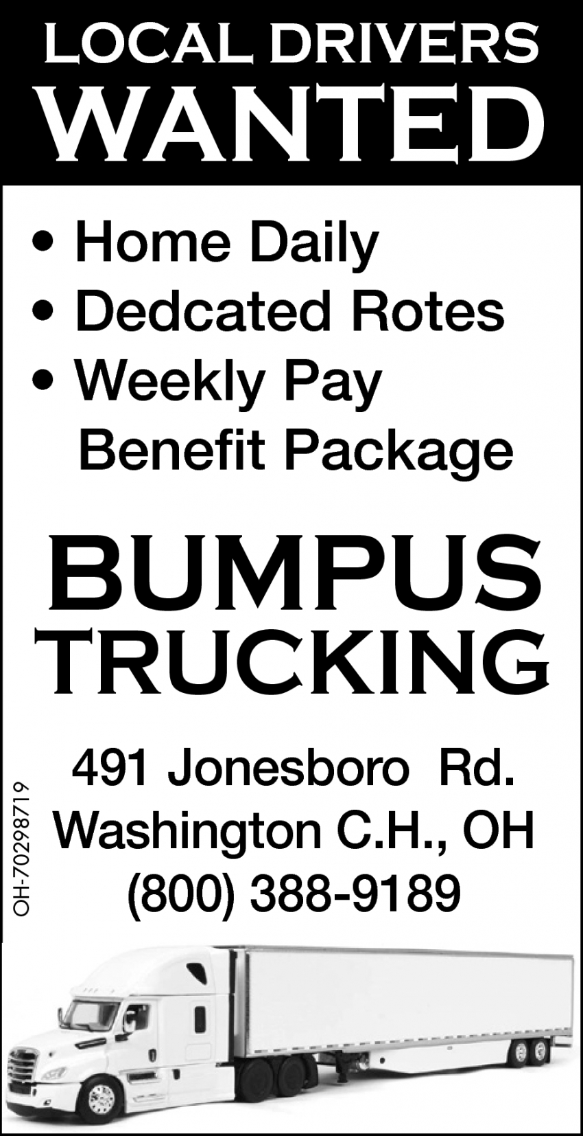 CDL Drivers Wanted