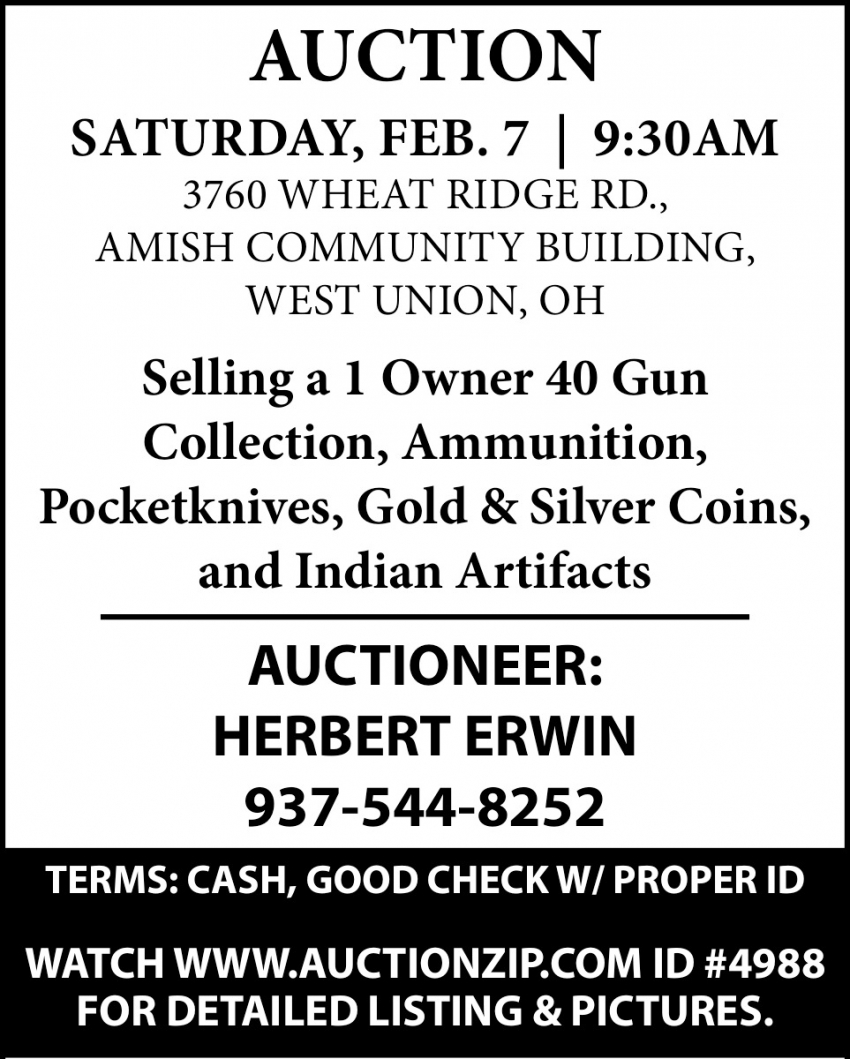 Herbert Erwin Auctioneer