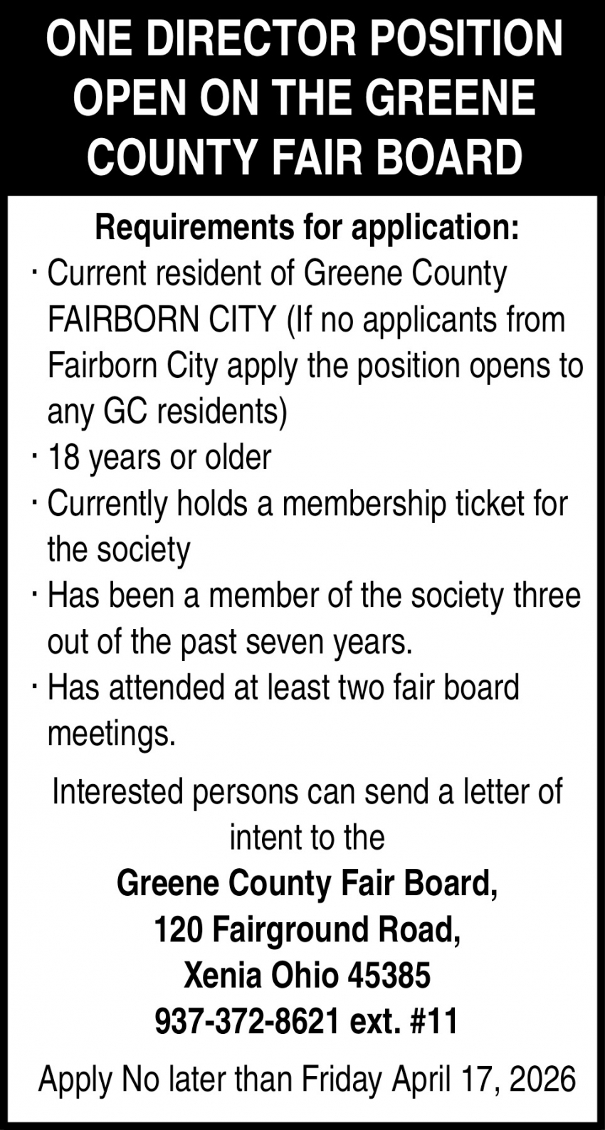 Greene County Fair Board