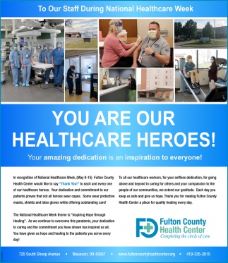 You Are Our Healthcare Heroes!