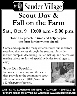 Scout Day & Fall On The Farm