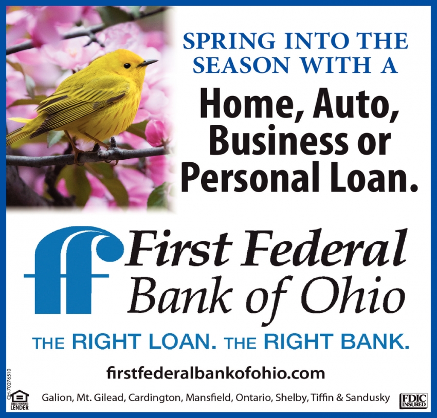 Spring Into the Season with a Home, Auto, Business or Personal Loan