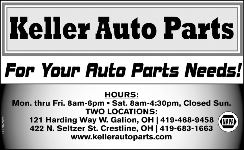 For Your Auto Parts Needs!