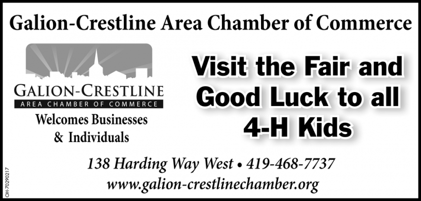 Visit the Fair and Good Luck to All 4-H Kids 