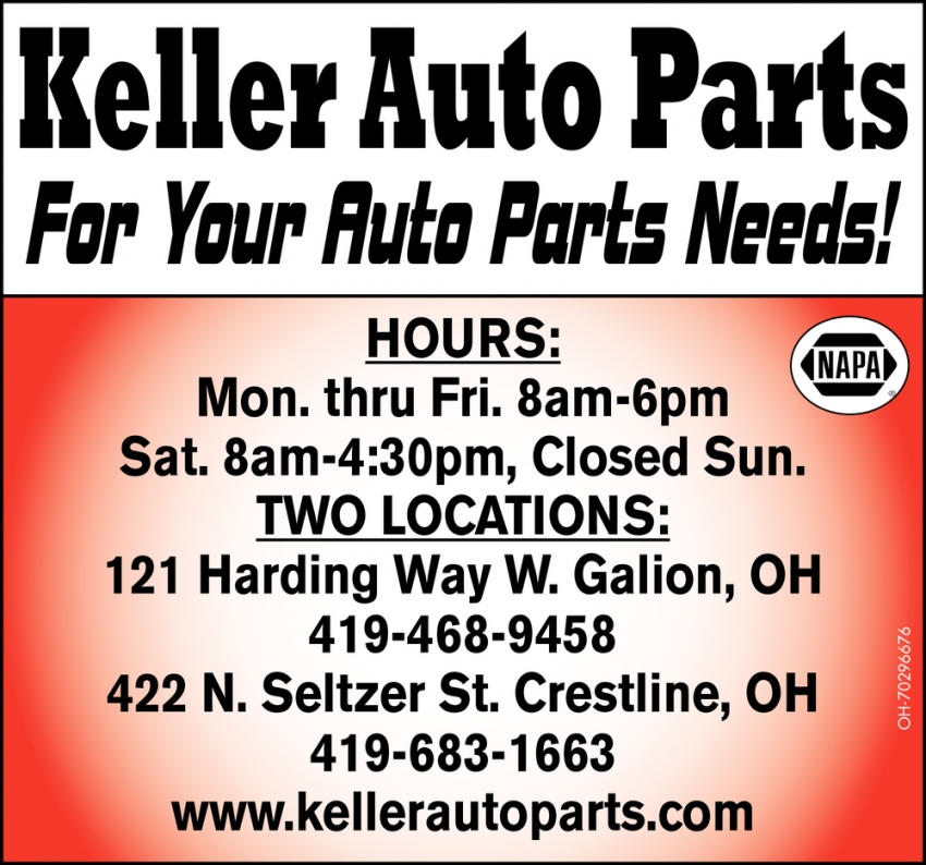 For Your Auto Parts Needs!