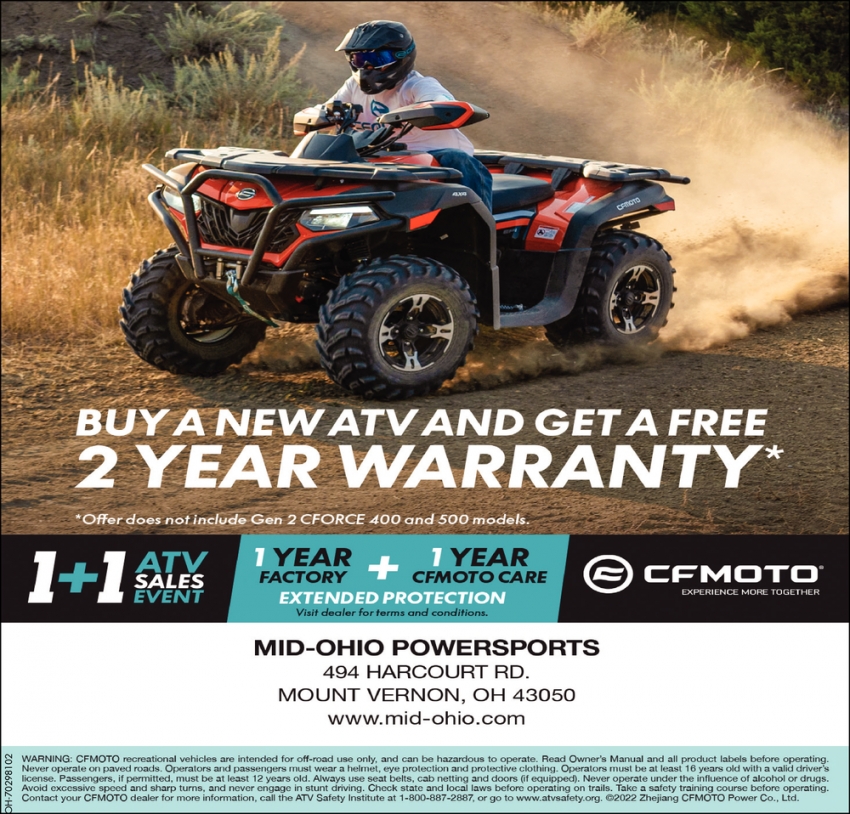Buy A New ATV and Get A Free