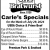 Carle's Specials