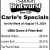 Carle's Specials