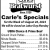 Carle's Specials