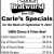 Carle's Specials