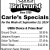 Carle's Specials