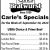 Carle's Specials