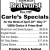 Carle's Specials