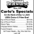 Carle's Specials