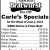 Carle's Specials