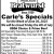 Carle's Specials