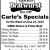 Carle's Specials