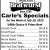 Carle's Specials