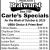 Carle's Specials