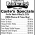Carle's Specials