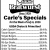Carle's Specials