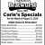Carle's Specials