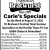 Carle's Specials