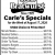 Carle's Specials