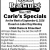 Carle's Specials