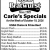 Carle's Specials
