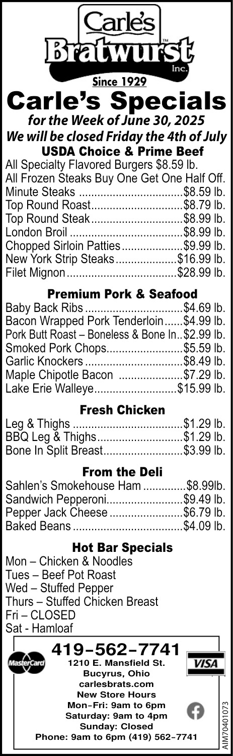 Carle's Bratwurst Inc
