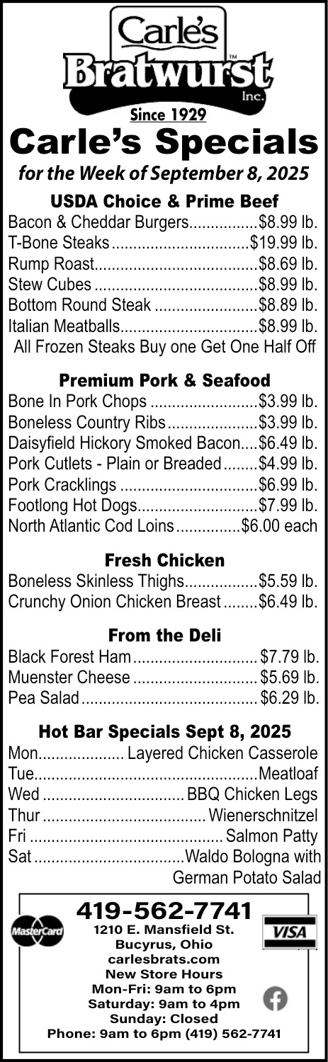 Carle's Bratwurst Inc