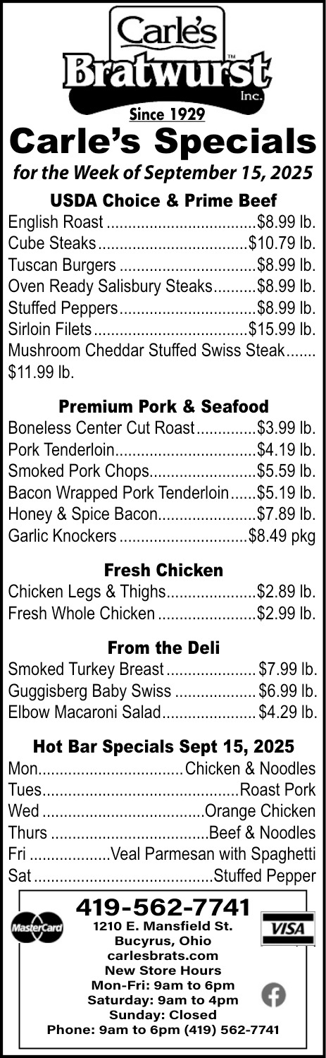 Carle's Bratwurst Inc
