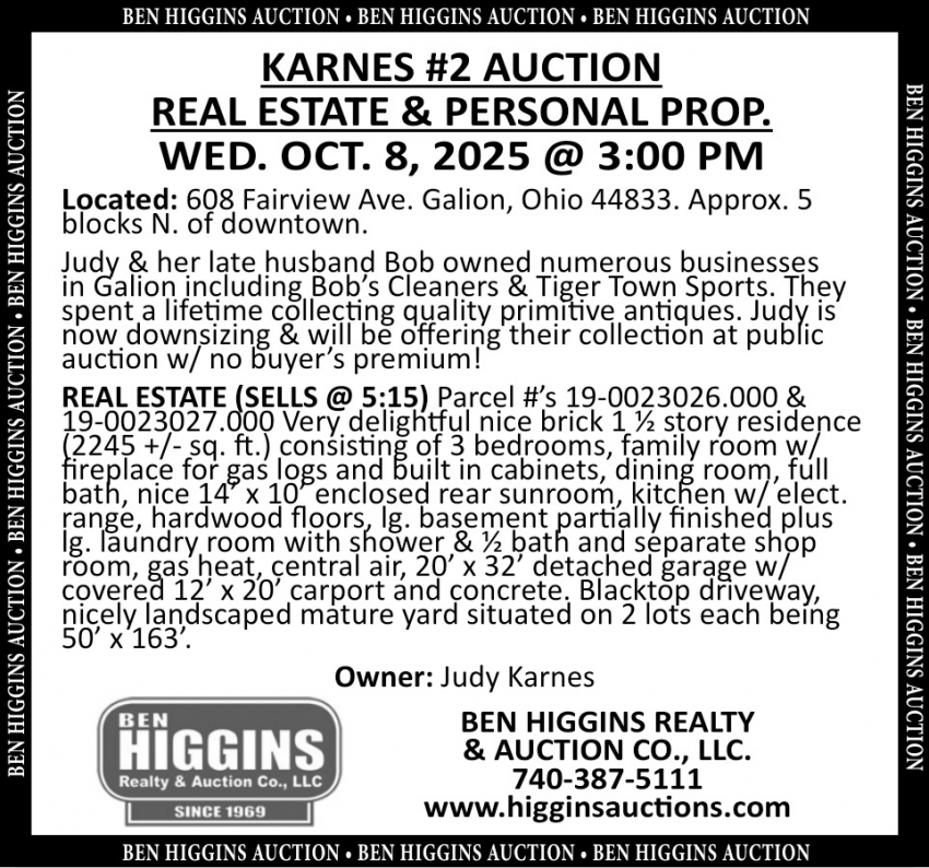 Ben Higgins Realty & Auction Co, LLC