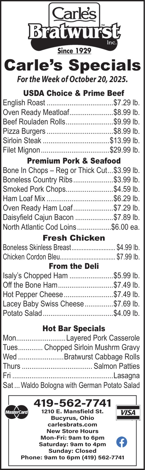 Carle's Bratwurst Inc