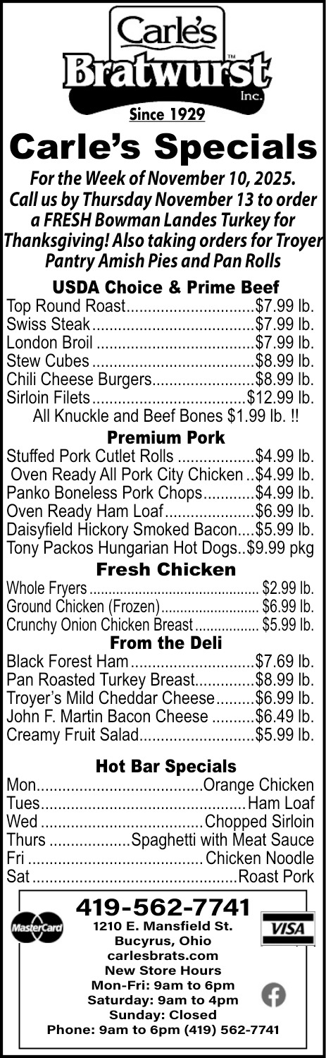 Carle's Bratwurst Inc