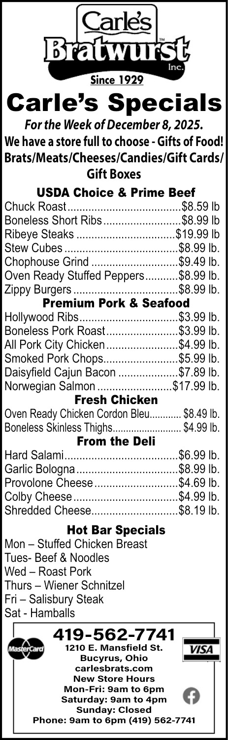 Carle's Bratwurst Inc