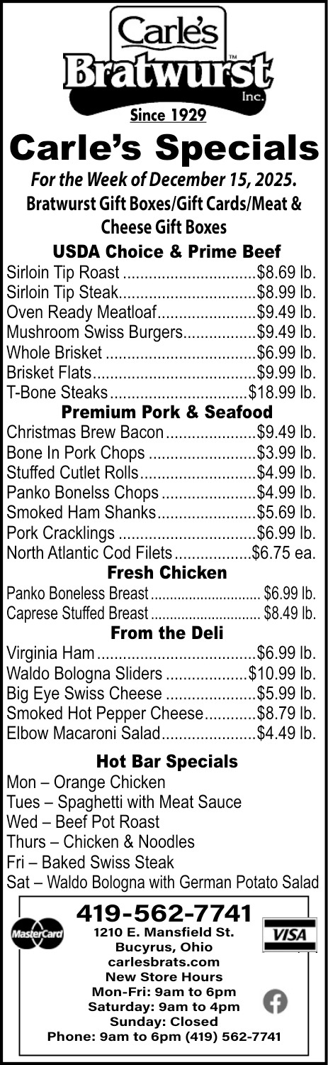 Carle's Bratwurst Inc