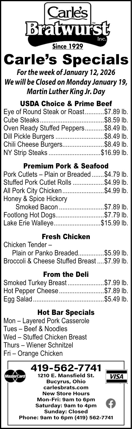 Carle's Bratwurst Inc