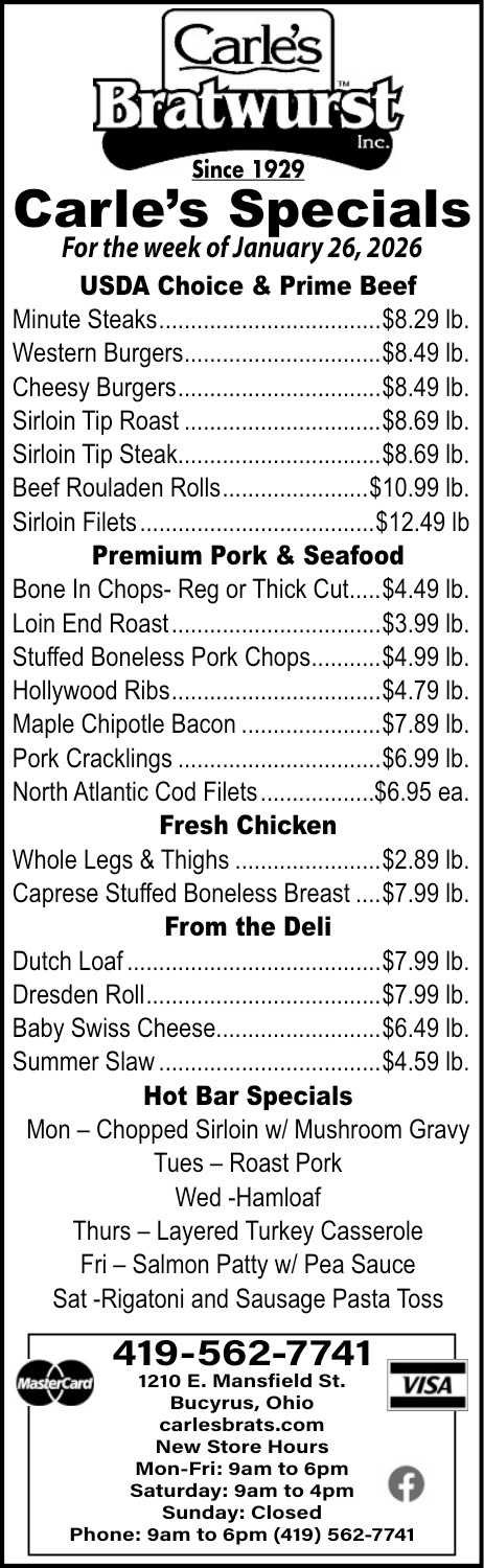 Carle's Bratwurst Inc