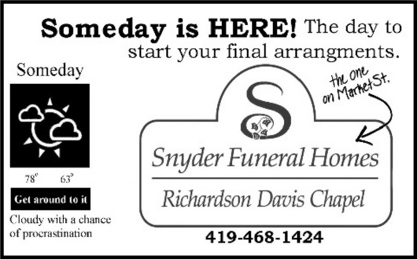 Snyder Funeral Homes, Richardson Davis Chapel