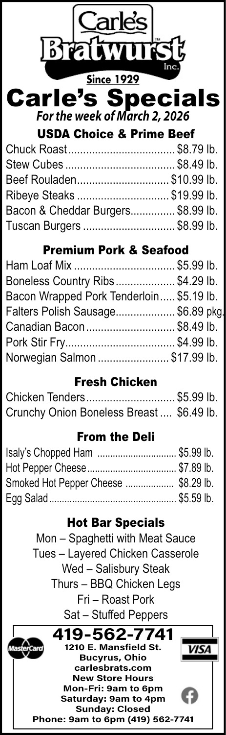 Carle's Bratwurst Inc