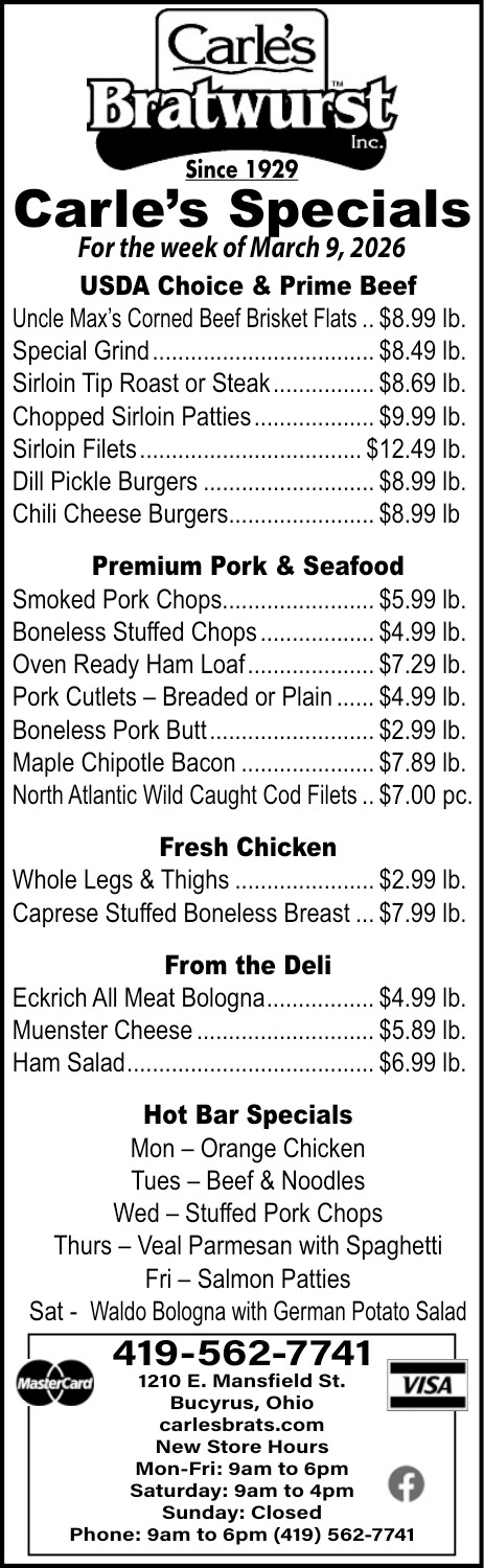 Carle's Bratwurst Inc