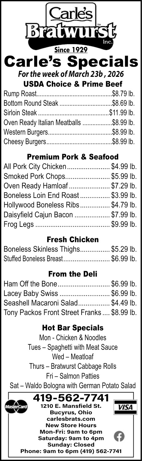 Carle's Bratwurst Inc