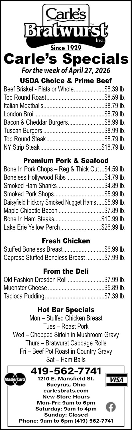 Carle's Bratwurst Inc
