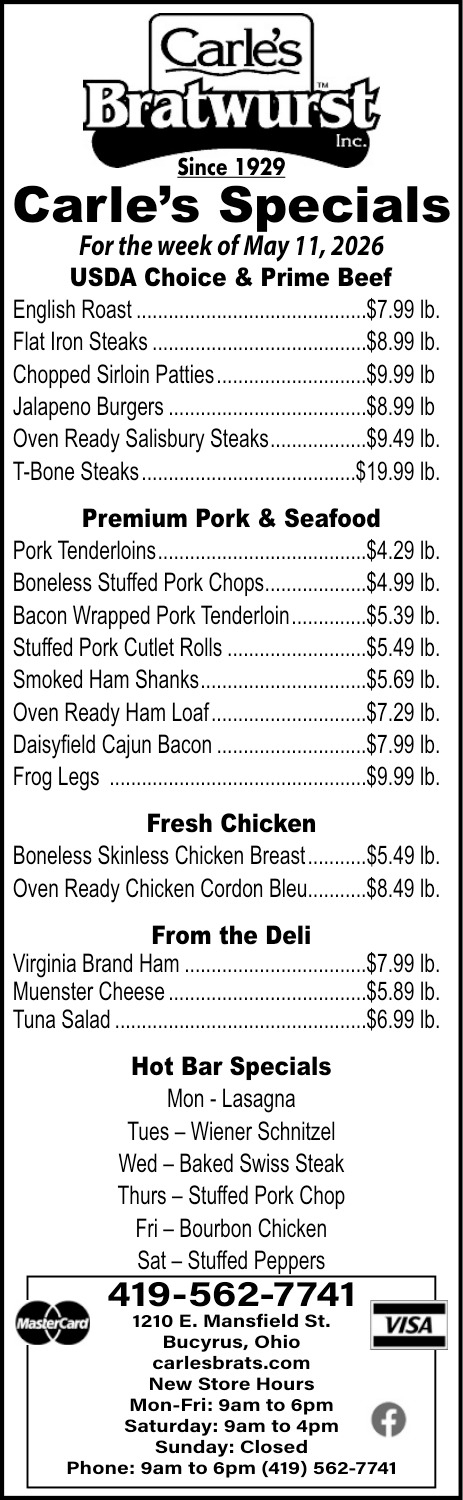 Carle's Bratwurst Inc
