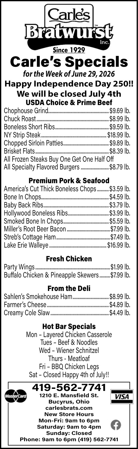 Carle's Bratwurst Inc